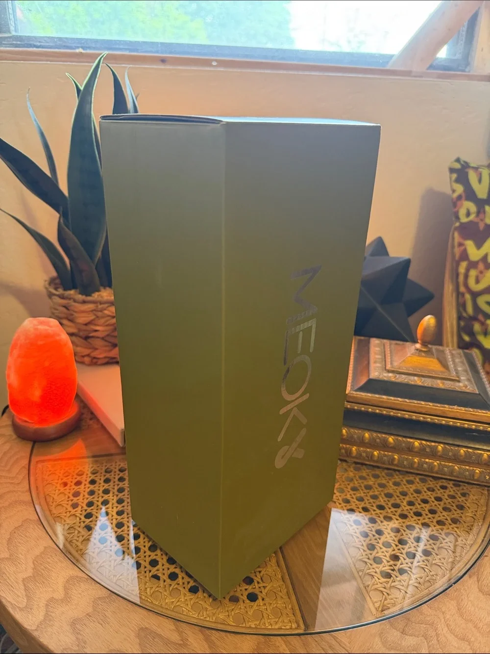 Olive Green Insulated Travel Mug with Straw